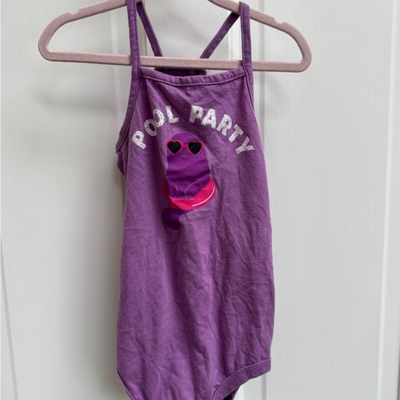 Okie Dokie 18M Girls Purple Pool Party Cami Onesie - Picture 1 of 5